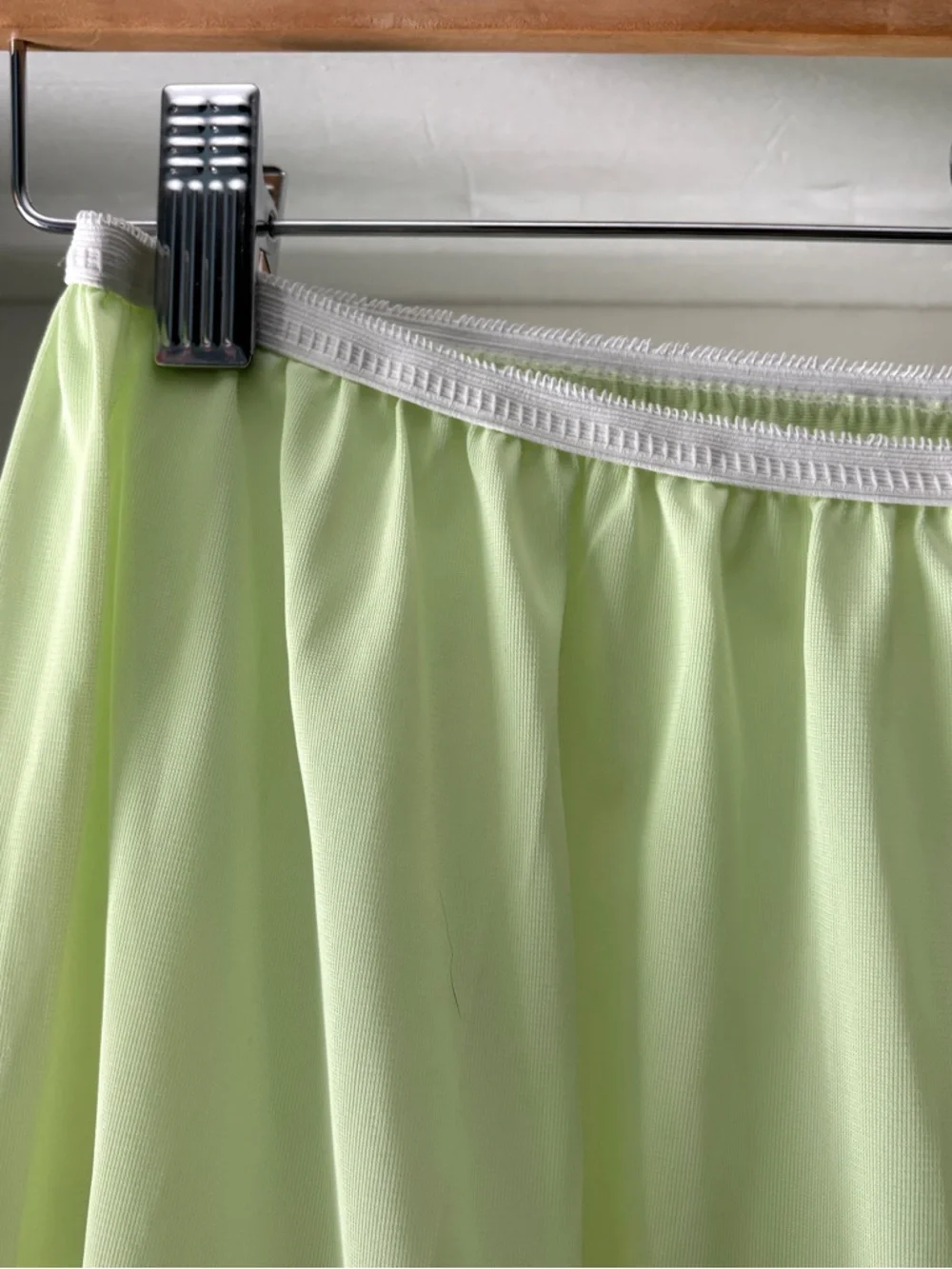 Vintage Pastel Green Lace Trim Half Slip Size XL - Picture 2 of 13